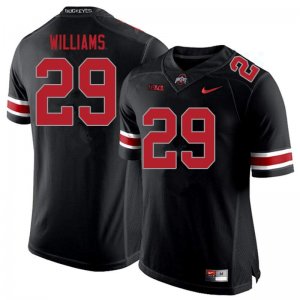 Men's Ohio State Buckeyes #29 Kourt Williams Blackout Nike NCAA College Football Jersey New Arrival HWT0744FQ